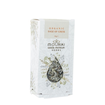 Premium Organic Sage of Crete - 100% Pure Greek Herbal Tea Leaves Premium Organic Sage of Crete - 100% Pure Greek Herbal Tea Leaves