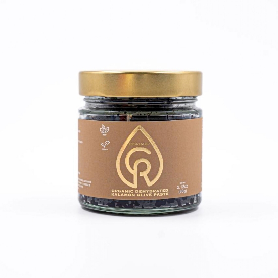 Organic Kalamon Olive Paste Flakes 60g - Premium Dehydrated Tapenade Corinto