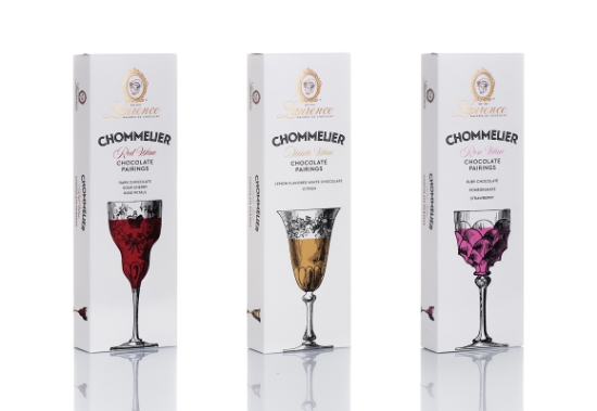 Afbeeldingen van Chommelier Wijncombinaties Chocolade Trio (Wit, Rood & Rosé) – Gourmet Cadeauset