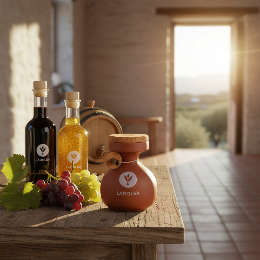 De Verfijnde Essentie van Azijn en Druivenmost: Een Duik in Duurzame Luxe en Mediterrane Traditie