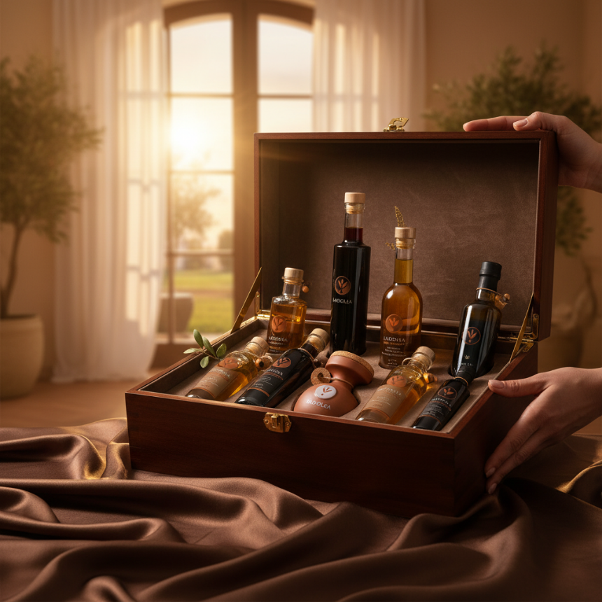 De Verfijnde Kunst van het Schenken: Azijn en Druivenmost in Luxe Gifting en Corporate Unboxing