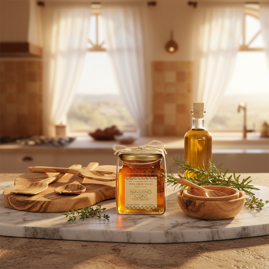 Olijfhout Atelier: Handgesneden Griekse Keukenessentials voor de Verfijnde Gastronoom