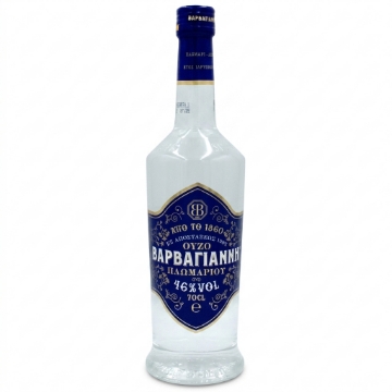 Varvayanni Blue Ouzo 70cl - Klassieke Griekse anijsgeest