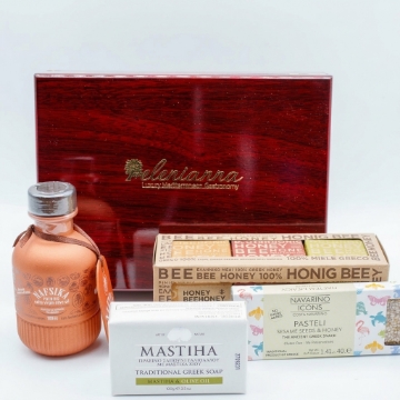De Griekse Essentiële Cadeaubox — Handgemaakt van pianokersenhout