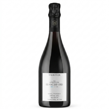 Milia Riza The Experiential Blanc de Gris 2020 - Mousserende wijn volgens de traditionele methode 75cl | Moschofilero, 19 maanden op de droesem, Brut, 12% alcohol