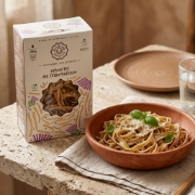 Maggiri Hylopites with Milk Thistle - Traditional Cretan Flat Ribbon Noodles, 200g | High-Fibre Vegan Pasta with Wild Cretan...