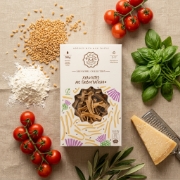 Maggiri Hylopites with Milk Thistle - Traditional Cretan Flat Ribbon Noodles, 200g | High-Fibre Vegan Pasta with Wild Cretan...