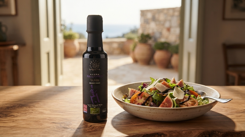 De Essentie van Verfijning: Een Luxe Gids voor Azijn en Dressings met Biologische Balsamico Glazuur