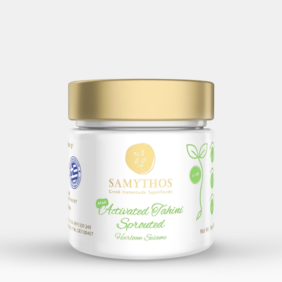 Samynthos MAX Activated Sprouted Raw Tahini, Evros Sesame, 200g by Samynthos - Primary product photo