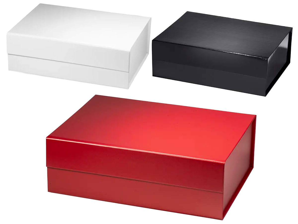 Luxe geschenkdozen met magnetische sluiting in drie kleuren